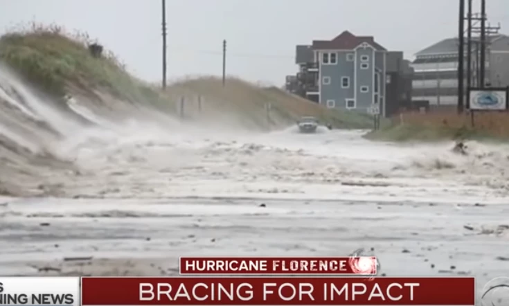 Ο πυρήνας του κυκλώνα Φλόρενς ετοιμάζεται να «χτυπήσει» τη Βόρεια Καρολίνα (βίντεο)